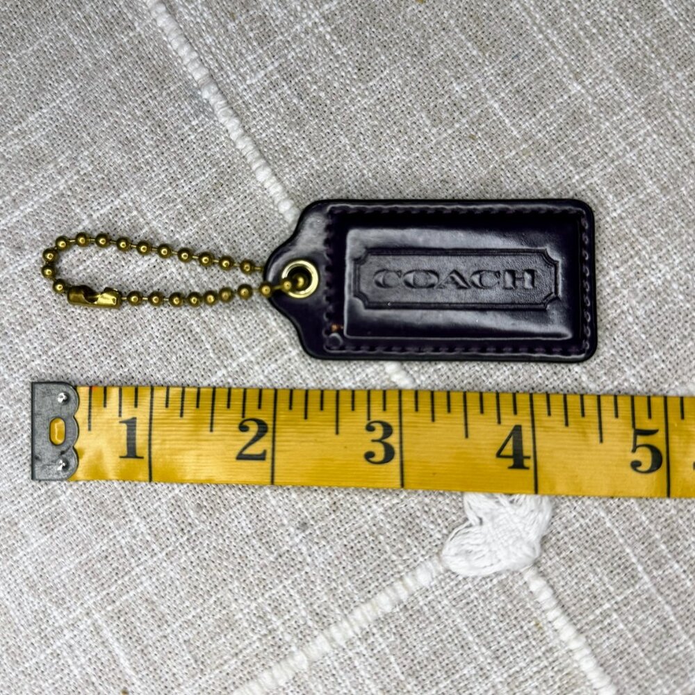 Coach Medium Replacement Purse Hang Tag - Purple Eggplant Patent Leather